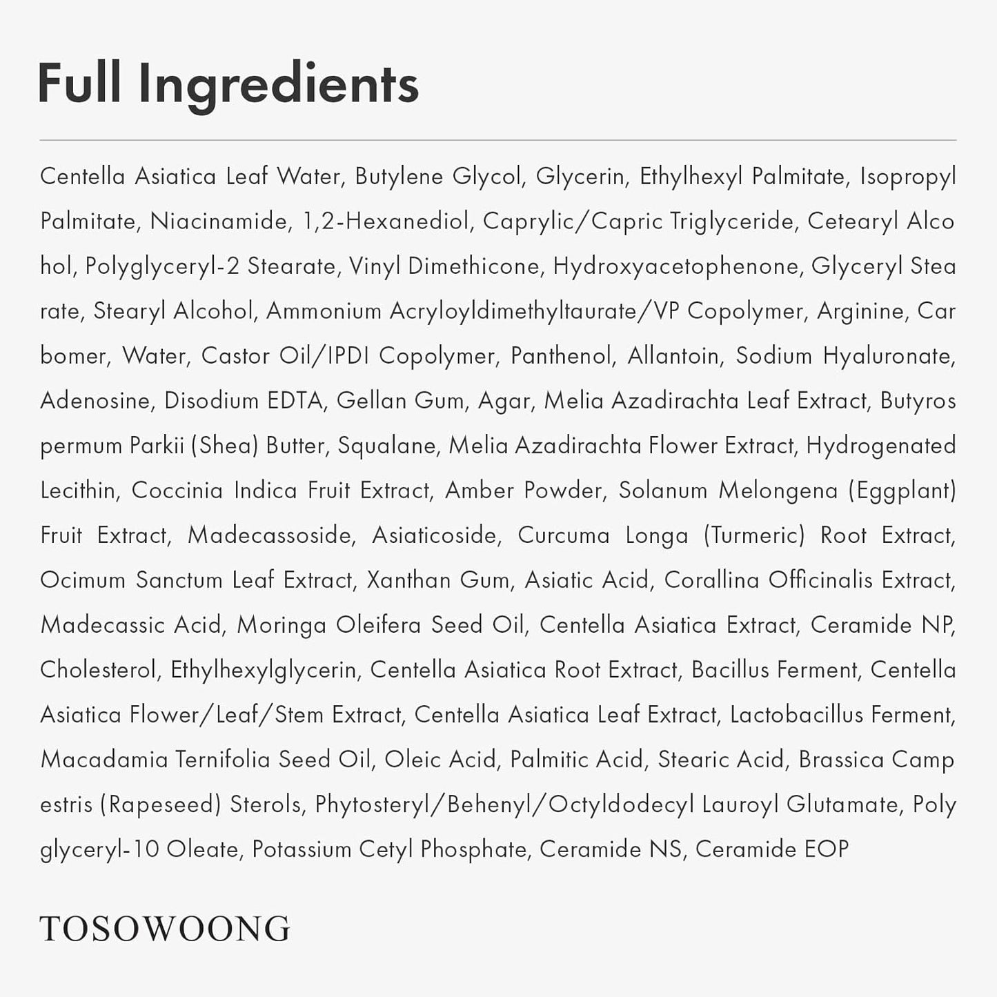 Natural Centella Moisturizing Cream 50ml - Fast Hydrating Relief