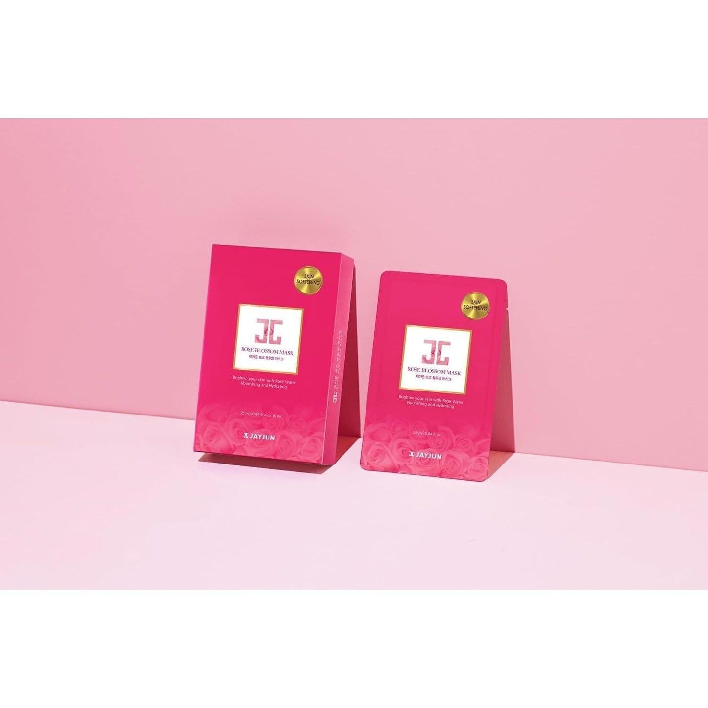 Gentle Rose Face Masks 10 Pack - Nourishes Glows Softens Skin