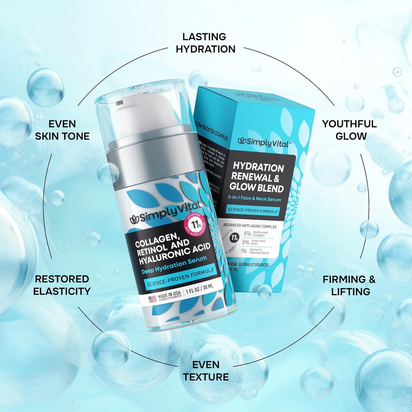 Nourishing Collagen, Retinol & Hyaluronic Face Serum 30ml