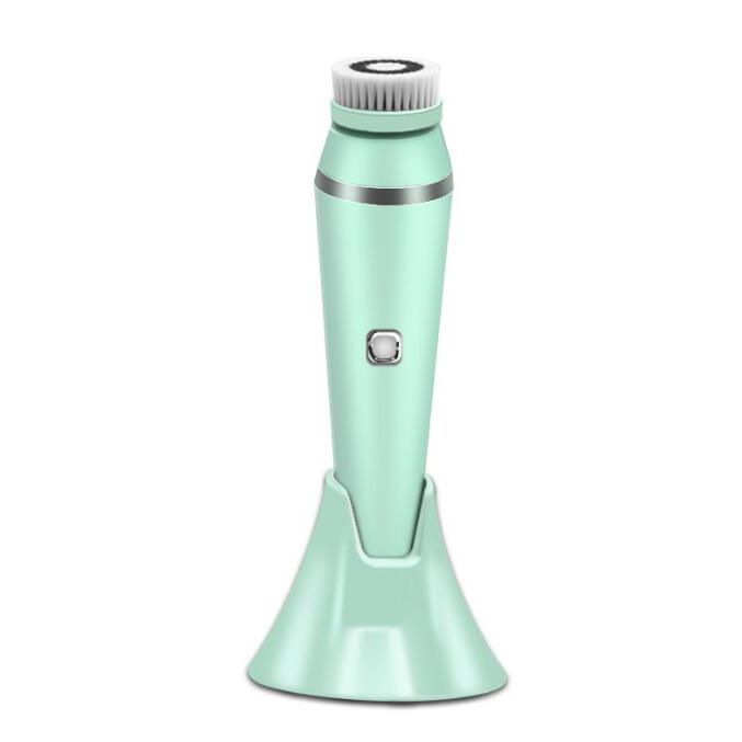 Portable 4-in-1 Rechargeable Face Cleanser Brush Set