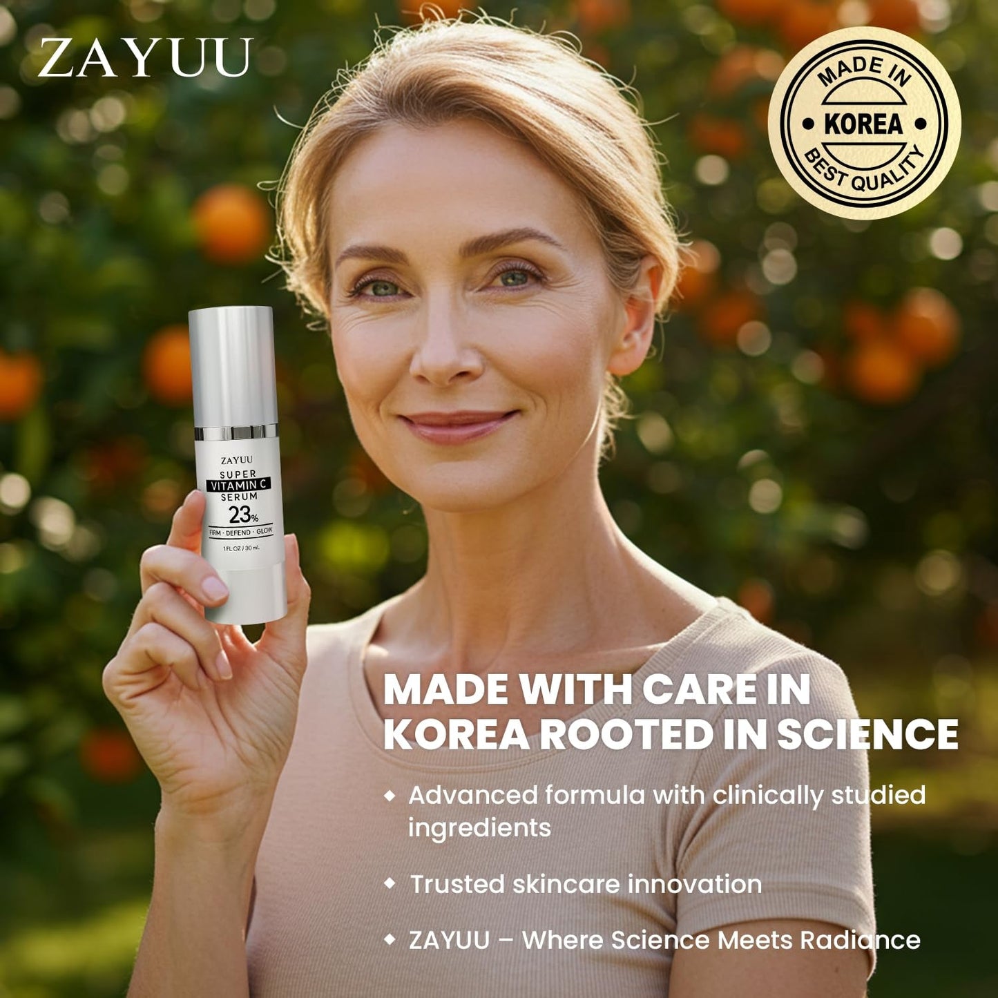Natural Vitamin C Face Serum 30ml for Glowing Skin