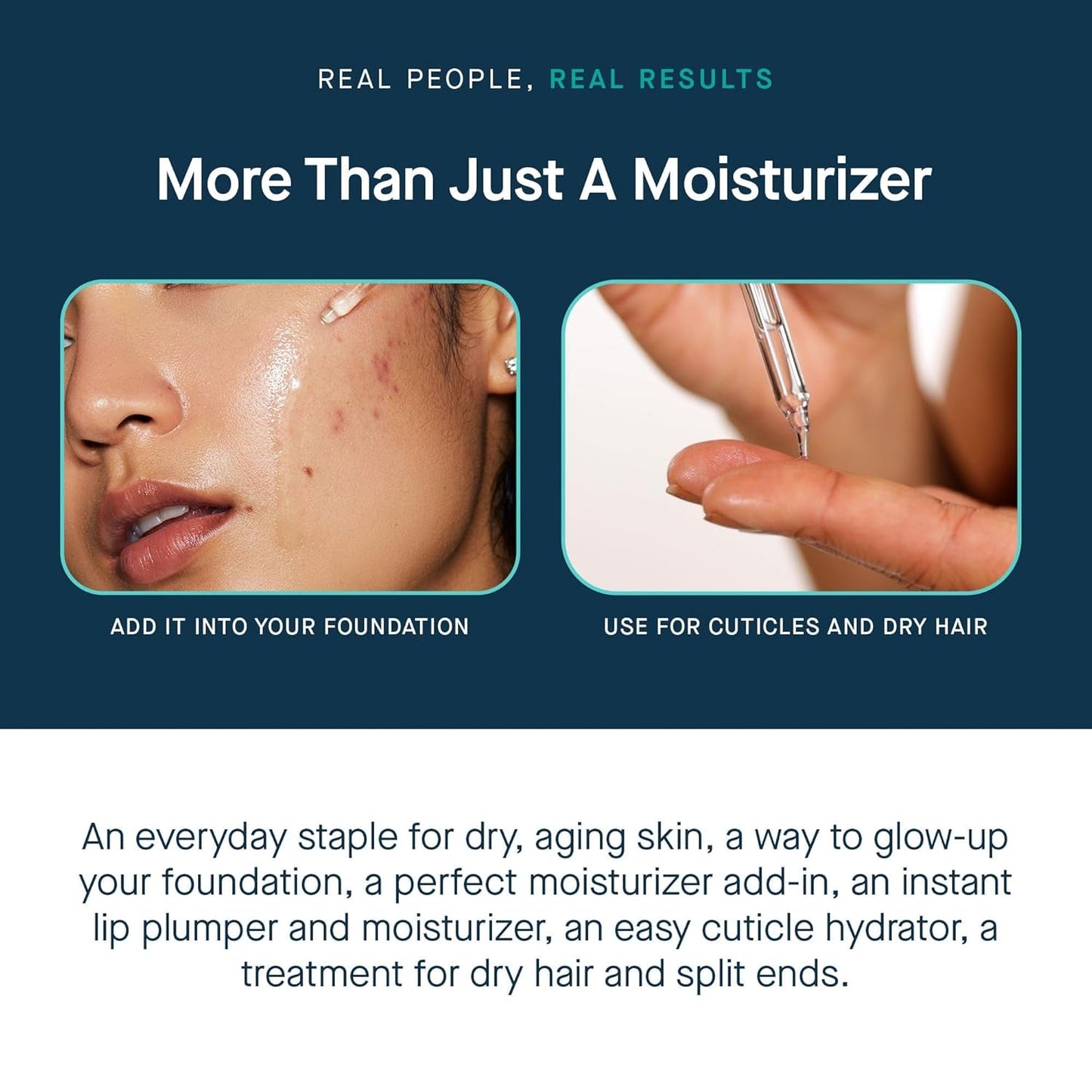 Natural Hyaluronic Acid Face Serum for Dewy Skin