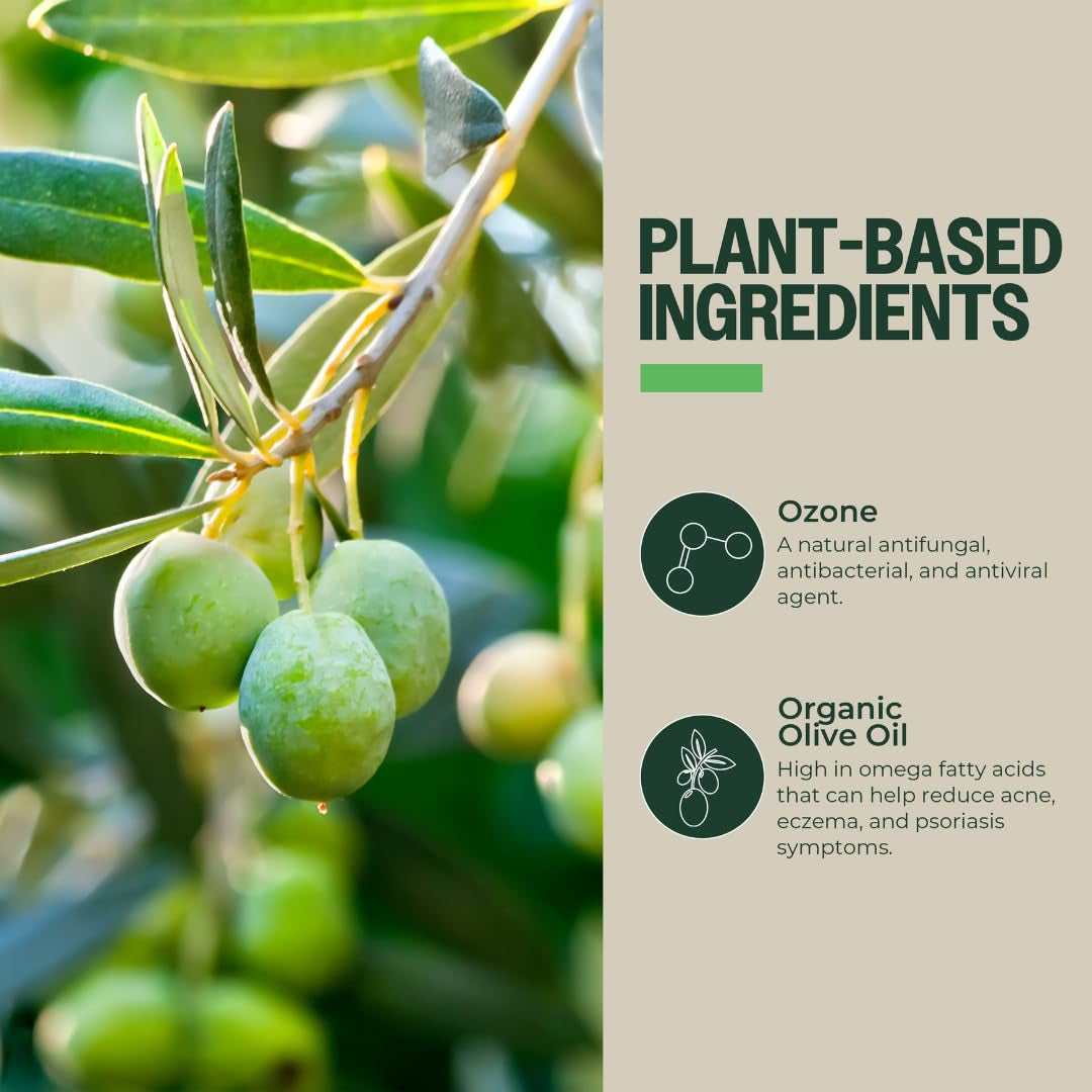 Natural Ozonated Olive Oil for Skin and Body Care