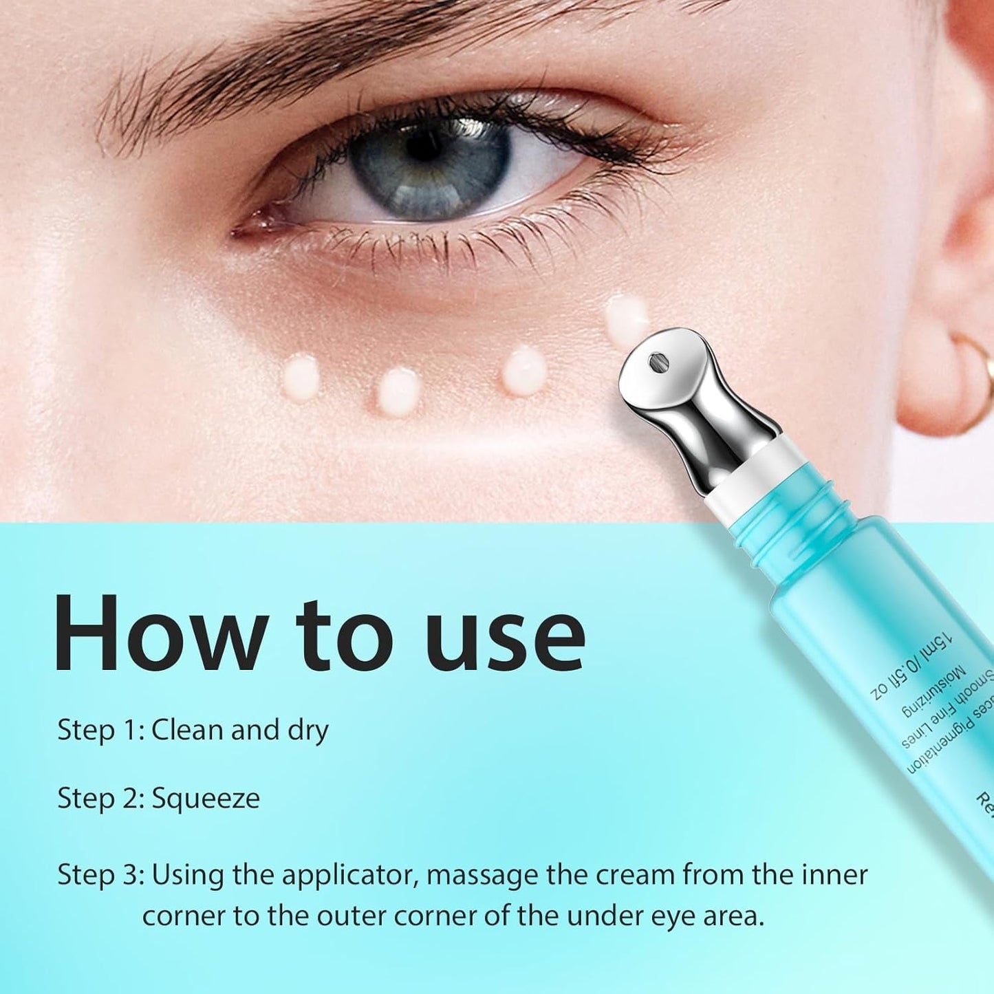Anti Aging Eye Cream 15ml - Wrinkle Reducing Moisturizer