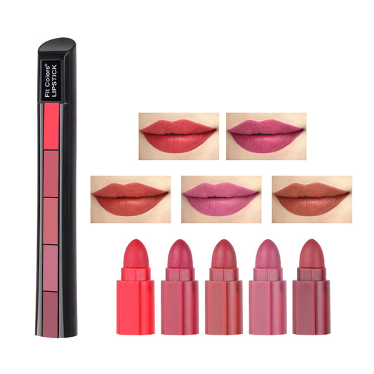 5-Section Matte Velvet Lipstick Set