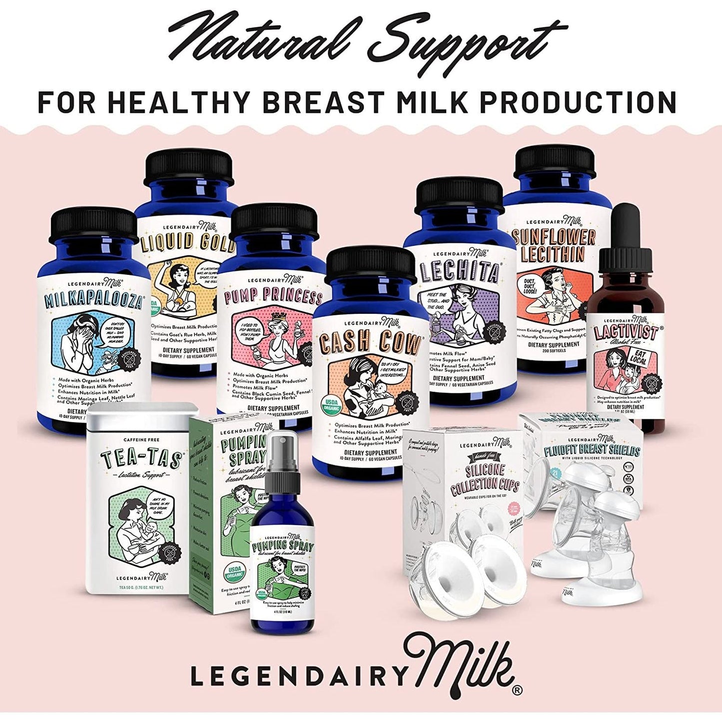 Natural Breastfeeding Support Supplement - 60 Capsules
