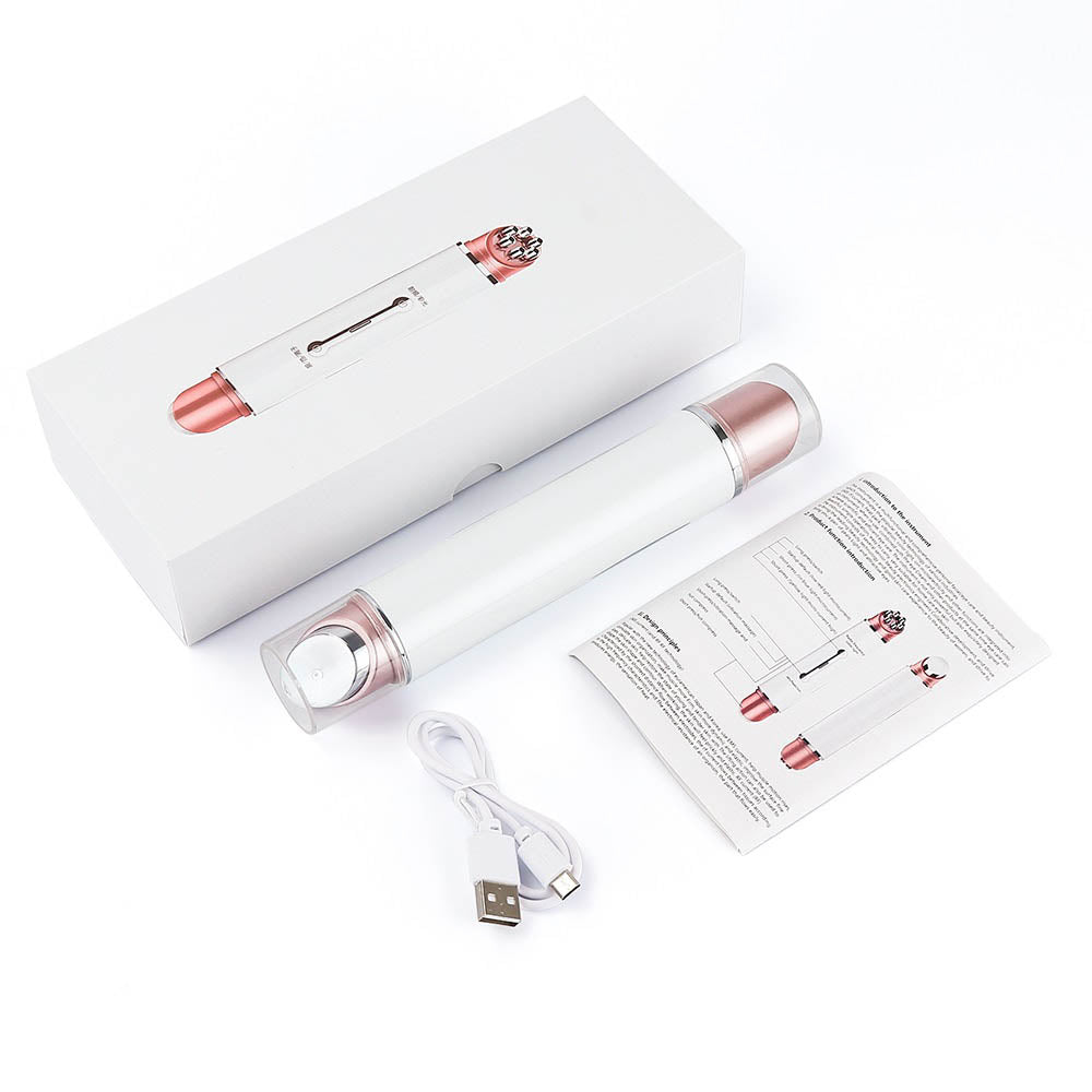 LED Photon Therapy High Vibration EMS Heating Face Eye Massager