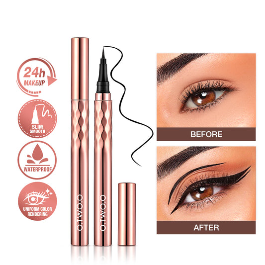 Liquid waterproof black eyeliner pencil