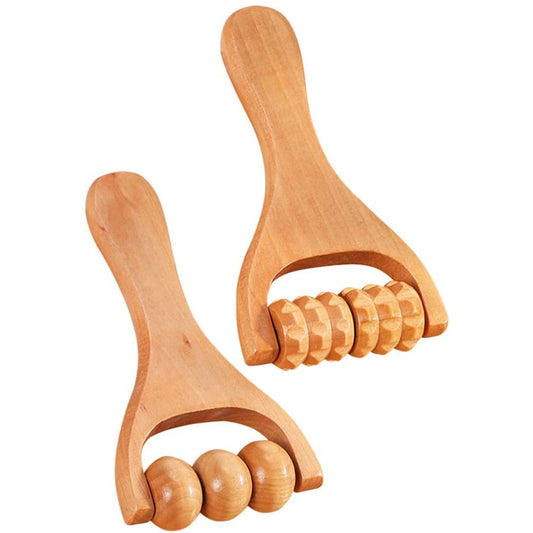 Roller Massager - Wooden Therapy Body Massage Tool