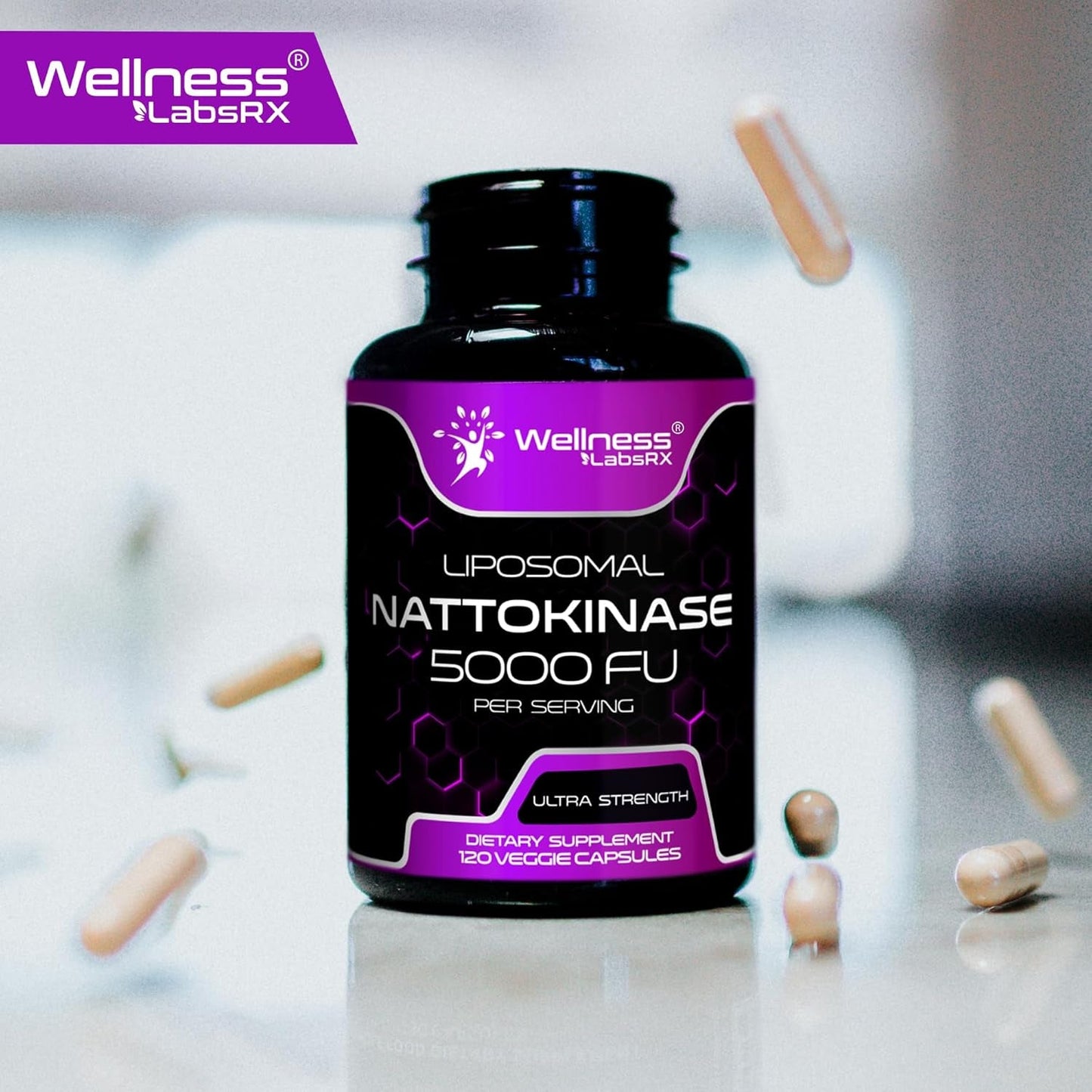 Natural Circulation Supplement Liposomal Nattokinase Capsules