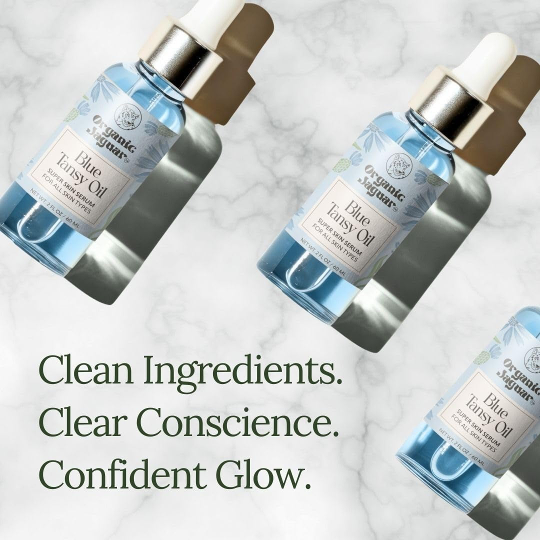 Natural Anti Aging Face Serum With Hydrating Blue Tansy