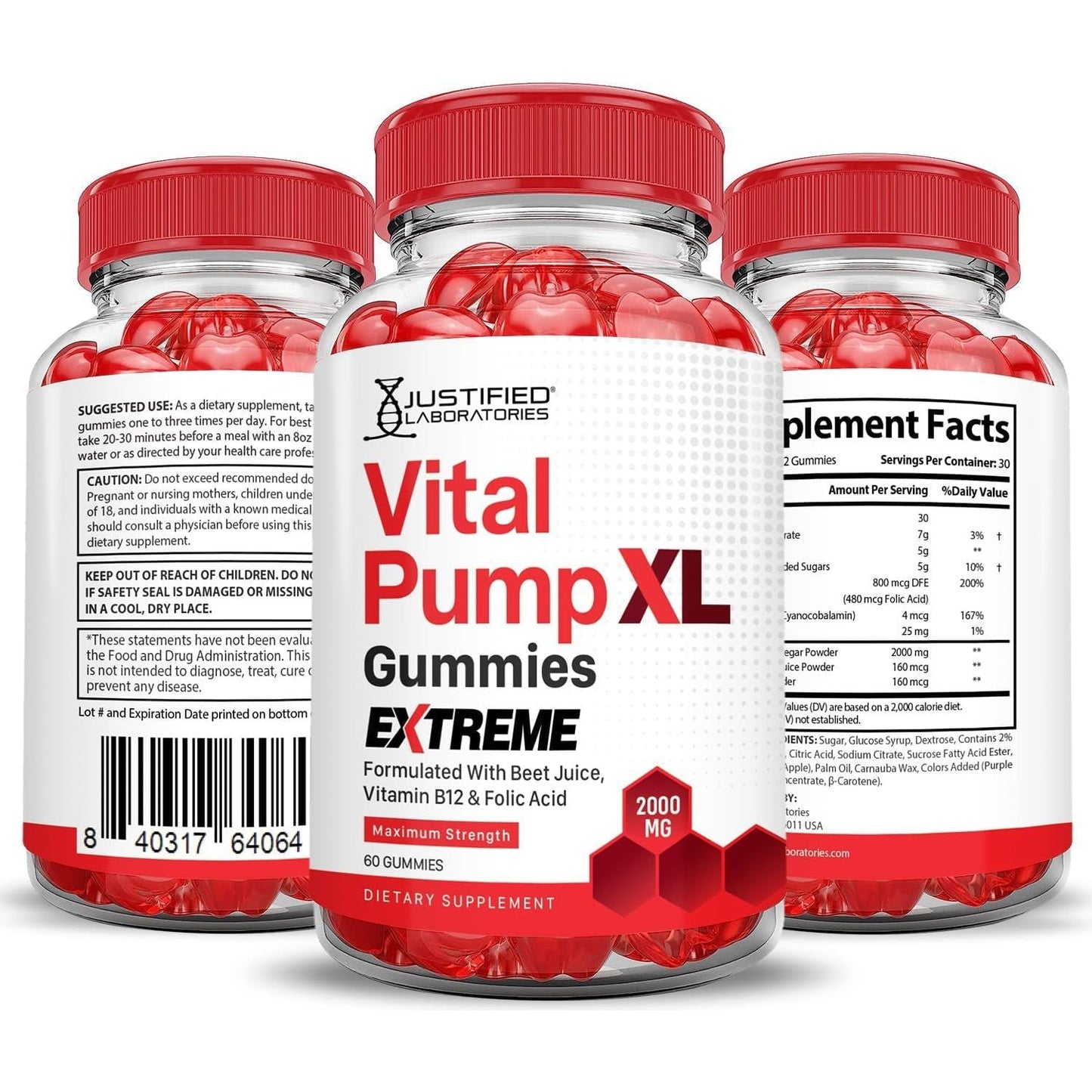 Powerful Energy Gummies with Apple Cider Vinegar & B12