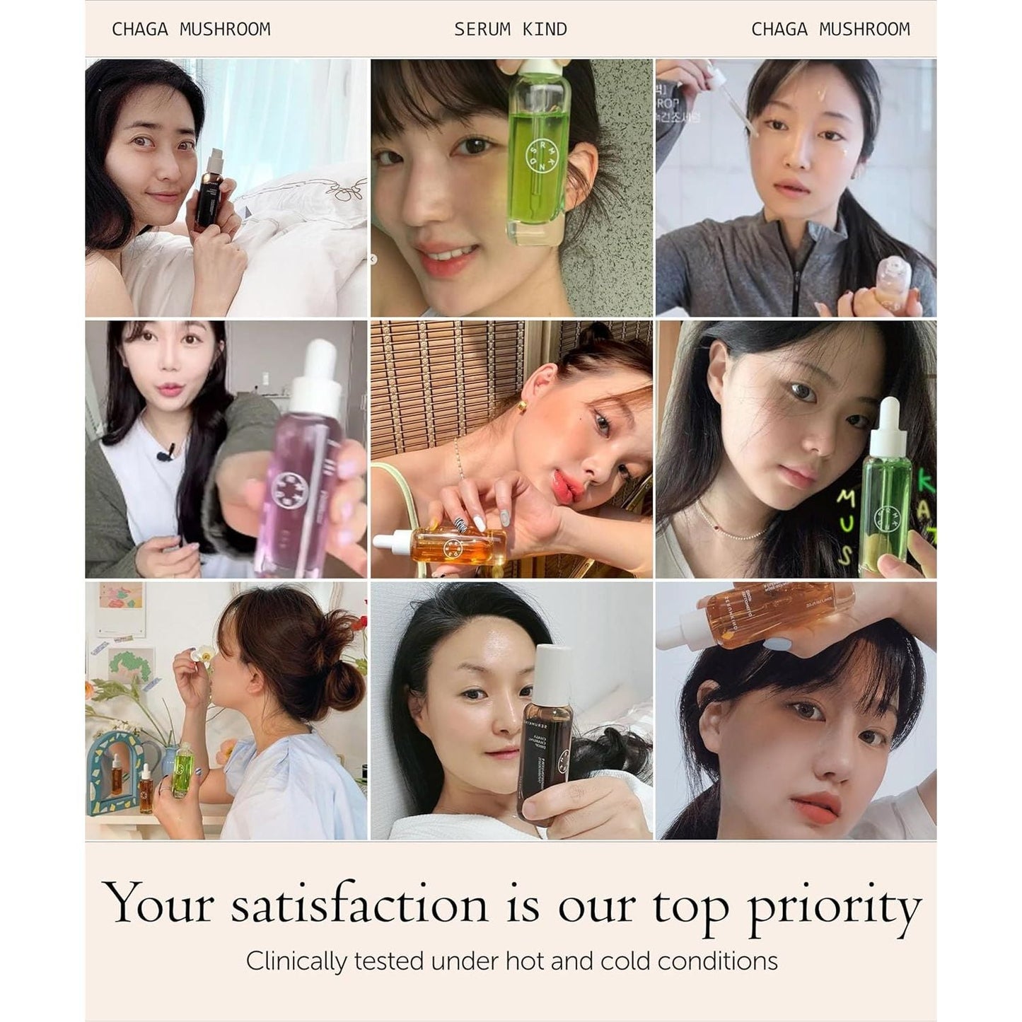 Natural Chaga Mushroom Face Serum - Intensive Moisture