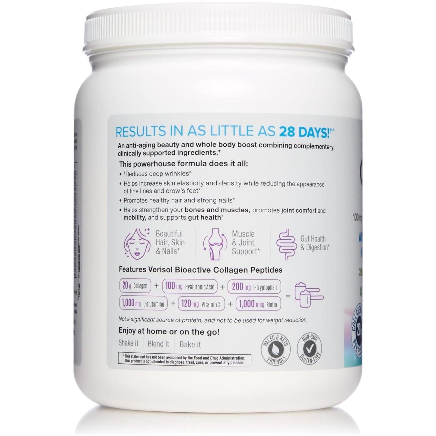 Pure Collagen Supplement Powder for Skin and Joints