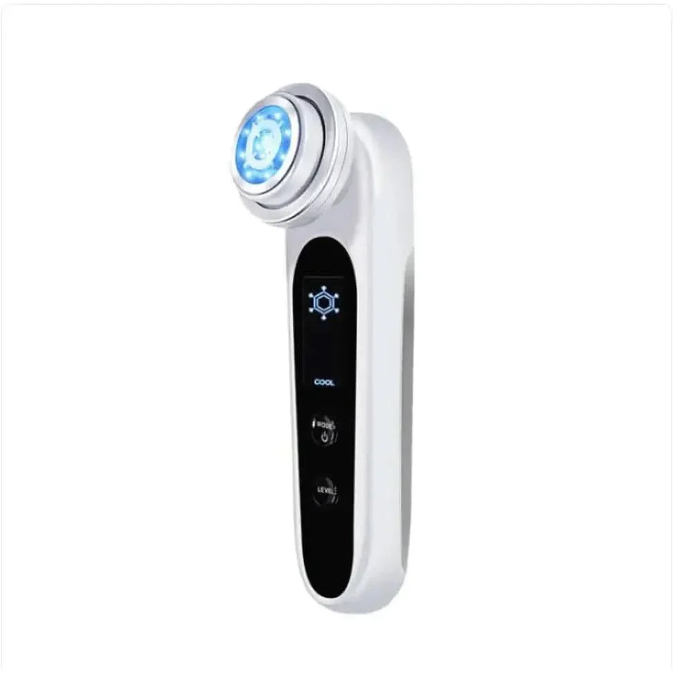 Advanced 5-in-1 Facial Care Device with LED and RF Technology