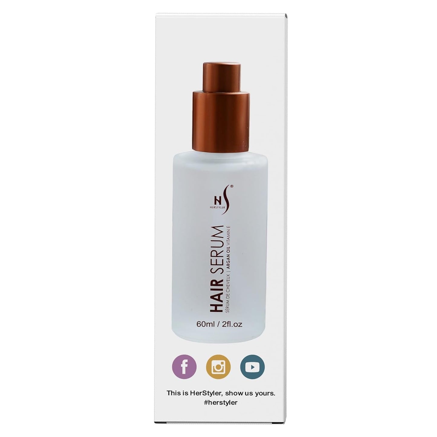 Argan Oil Hair Serum for Frizz and Shine Control