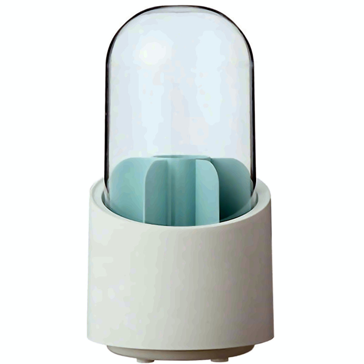 360° rotating makeup brush holder – blue