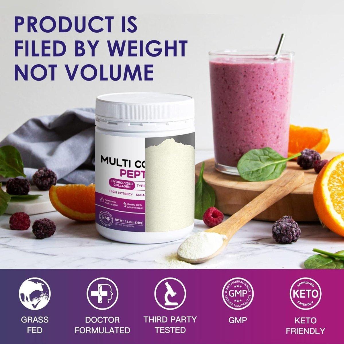 Premium Collagen Protein Powder with Vitamins & Probiotics