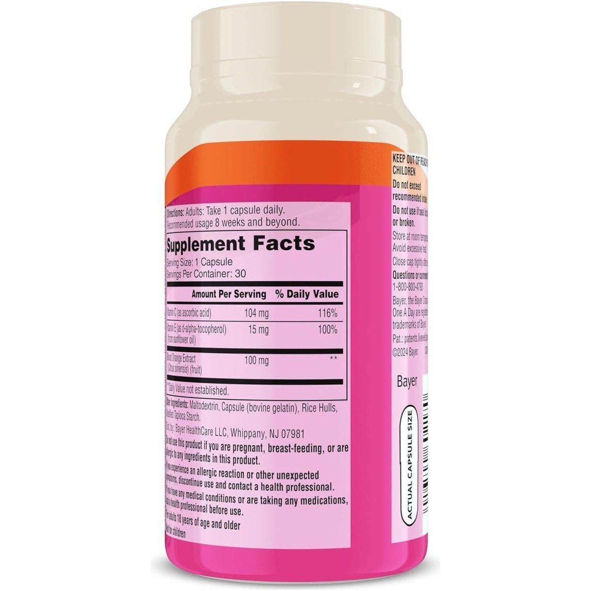 Daily Glow Vitamin Supplement with Orange Extract - 30 Capsules