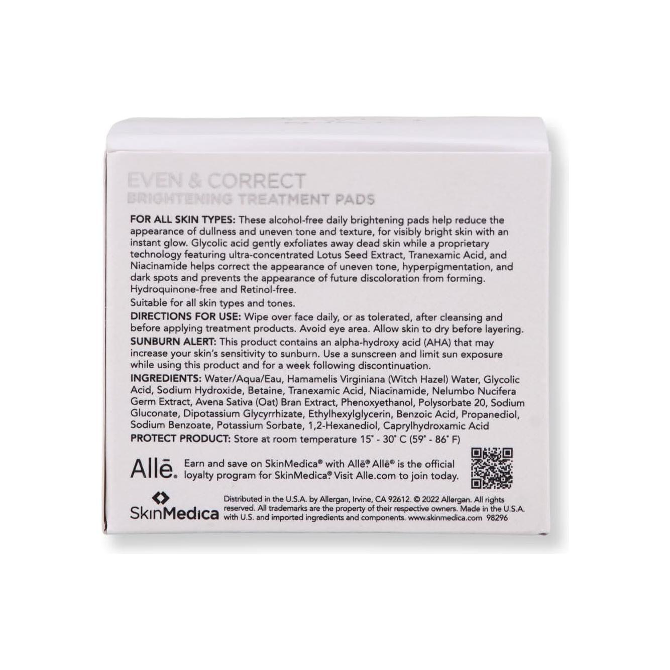 Glowing Skin Exfoliating Treatment Pads 60 Count