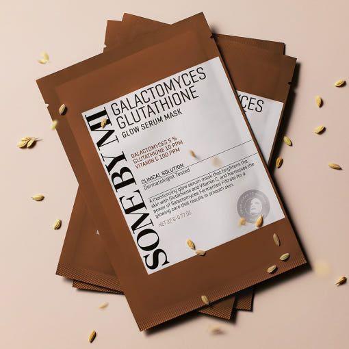 Natural Brightening Face Masks - 10 Pack Glow Serum Sheets