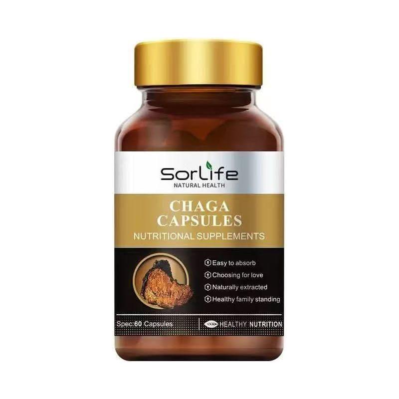 Natural Chaga Mushroom Immune Boost Capsules - Mycosmeticslondon