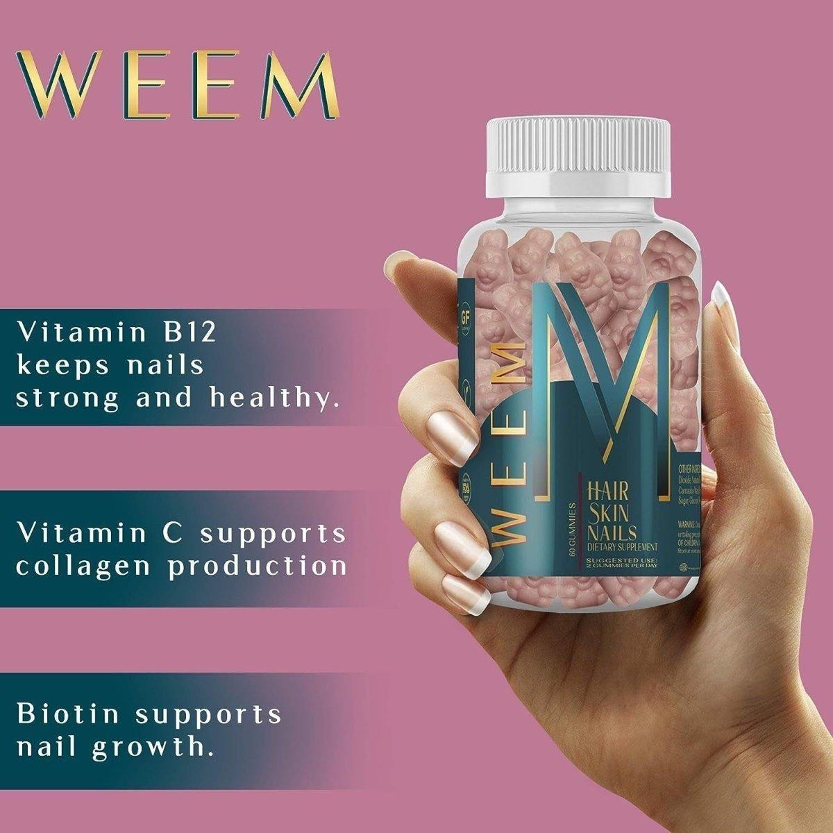 Natural Beauty Vitamins Gummies for Hair and Skin