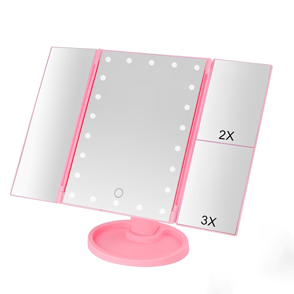 LED Light Makeup Mirror - Professional Touch Screen Cosmetic Mirror