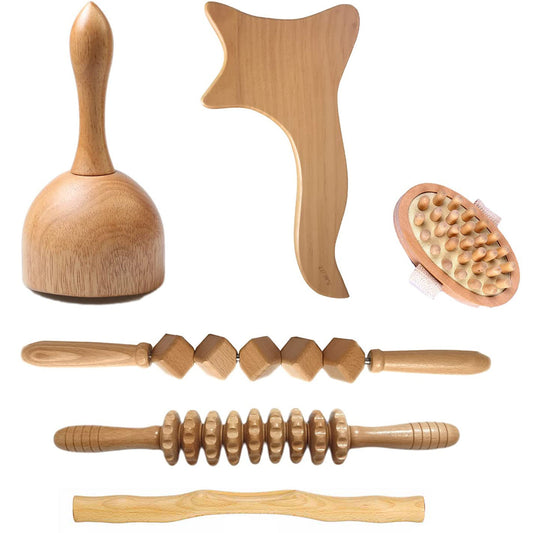 6Pcs Wood Body Sculpting Massage Tools