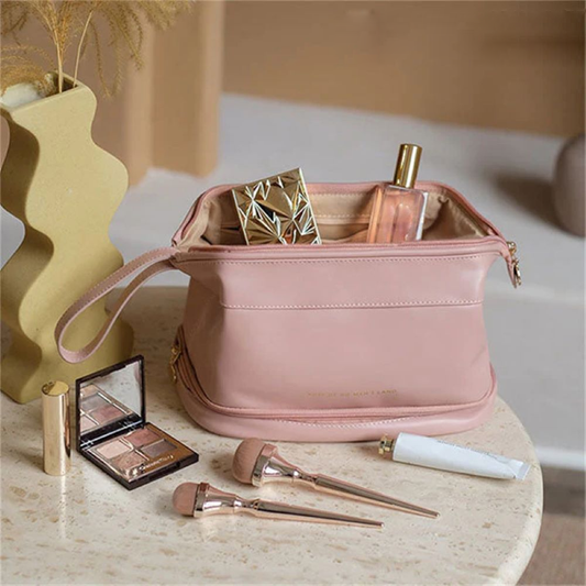 Women Travel Cosmetic Bag - Portable Makeup Storage Bag - Toiletry Organzier