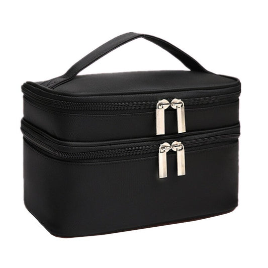 Women's Double Layer Cosmetic Waterproof Travel Makeup Bag
