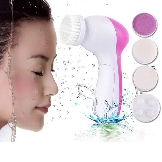 5 in 1 Electric Face Cleansing Brush Facial Exfoliator