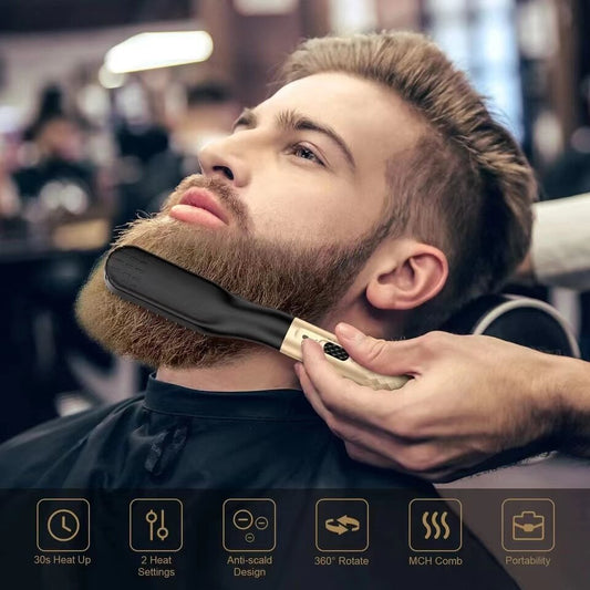 Electric Beard Straightening Brush