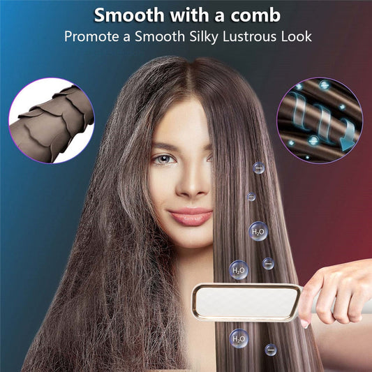 Hair Straightener Brush 3 in 1