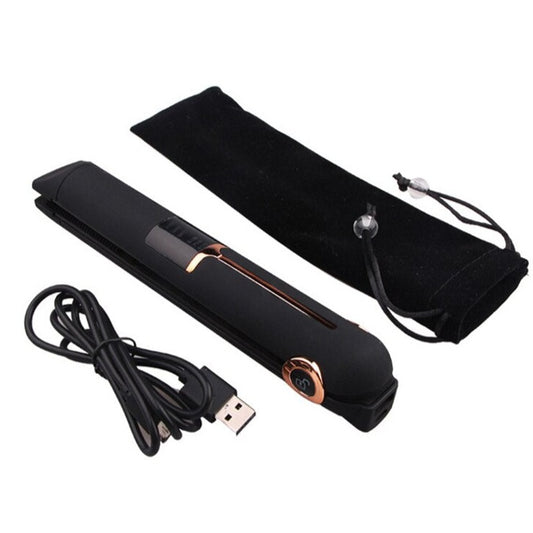 Wireless Hair Straightener Curler | LCD Display