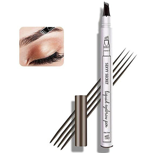 Waterproof 4 Fork Eyebrow Liquid Brow Pencil