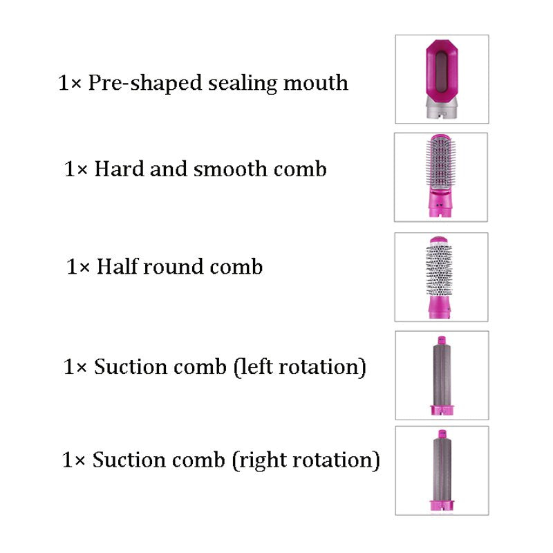 5 In 1 Electric Hair Brush Straightener