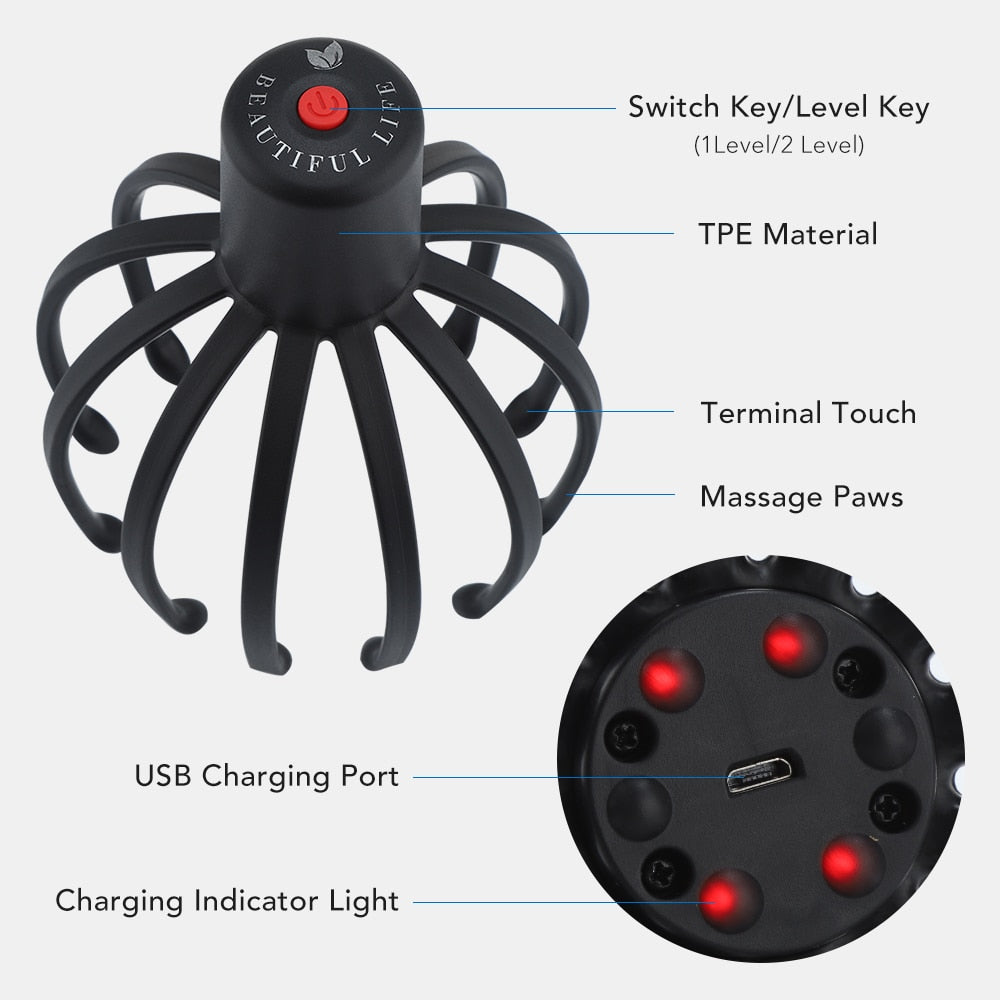 Electric Octopus Claw Scalp Massager