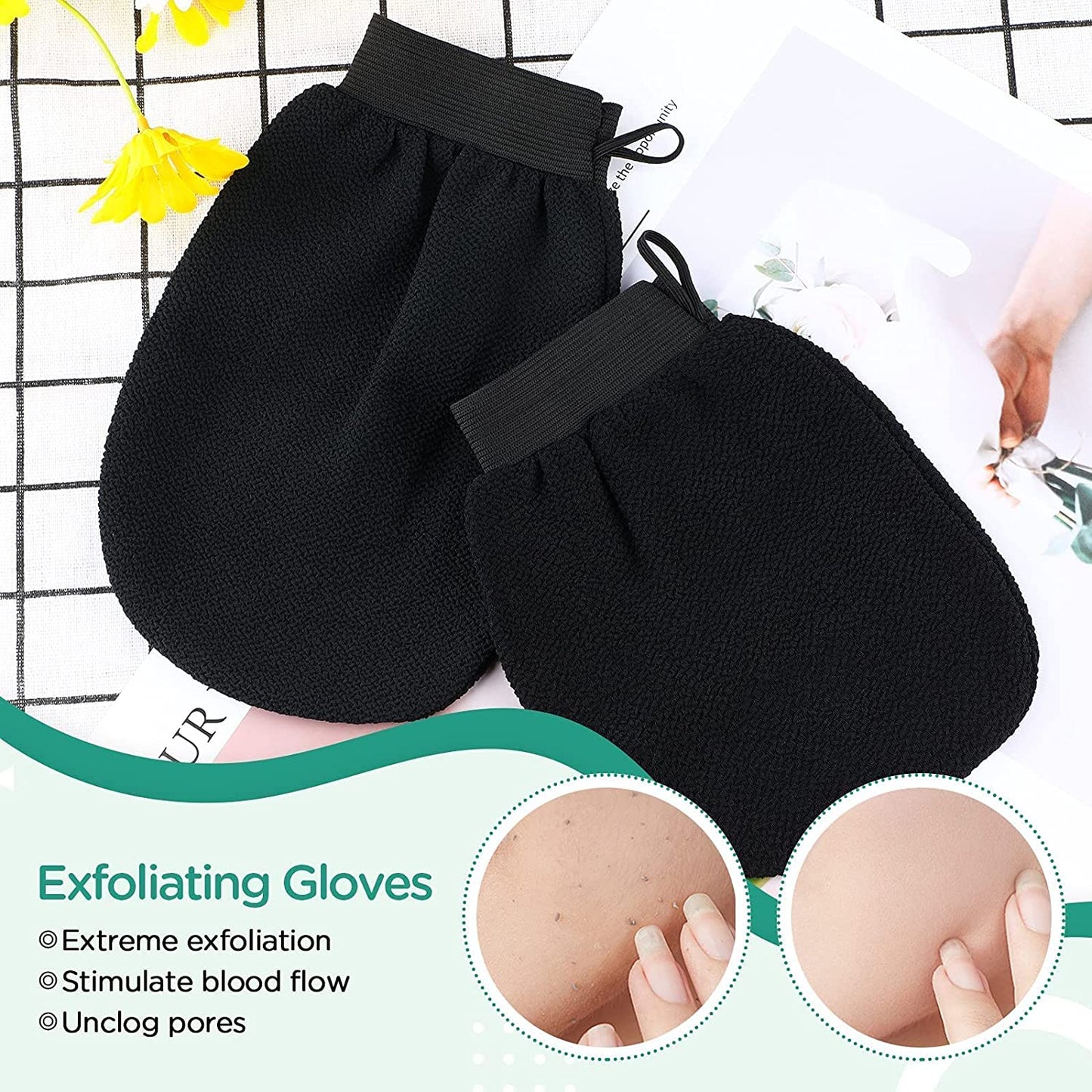 Exfoliating Glove Dead Skin Remover Mitts