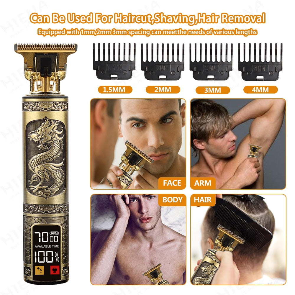 Professional Cordless Hair Cutting Clippers for Men