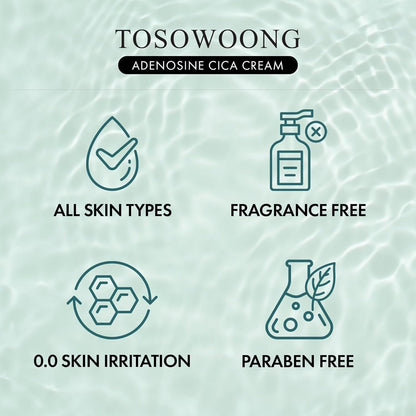 Soothing Cica Face Cream 100ml - Calming Redness Relief Moisturizer