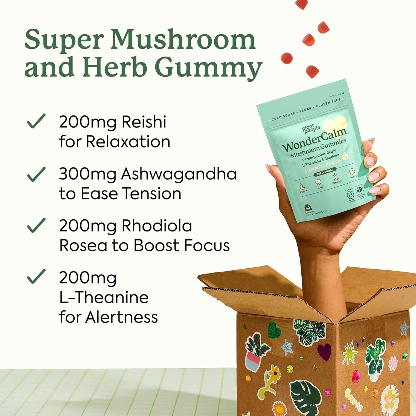 Calm Mind Mushroom Gummies with Ashwagandha
