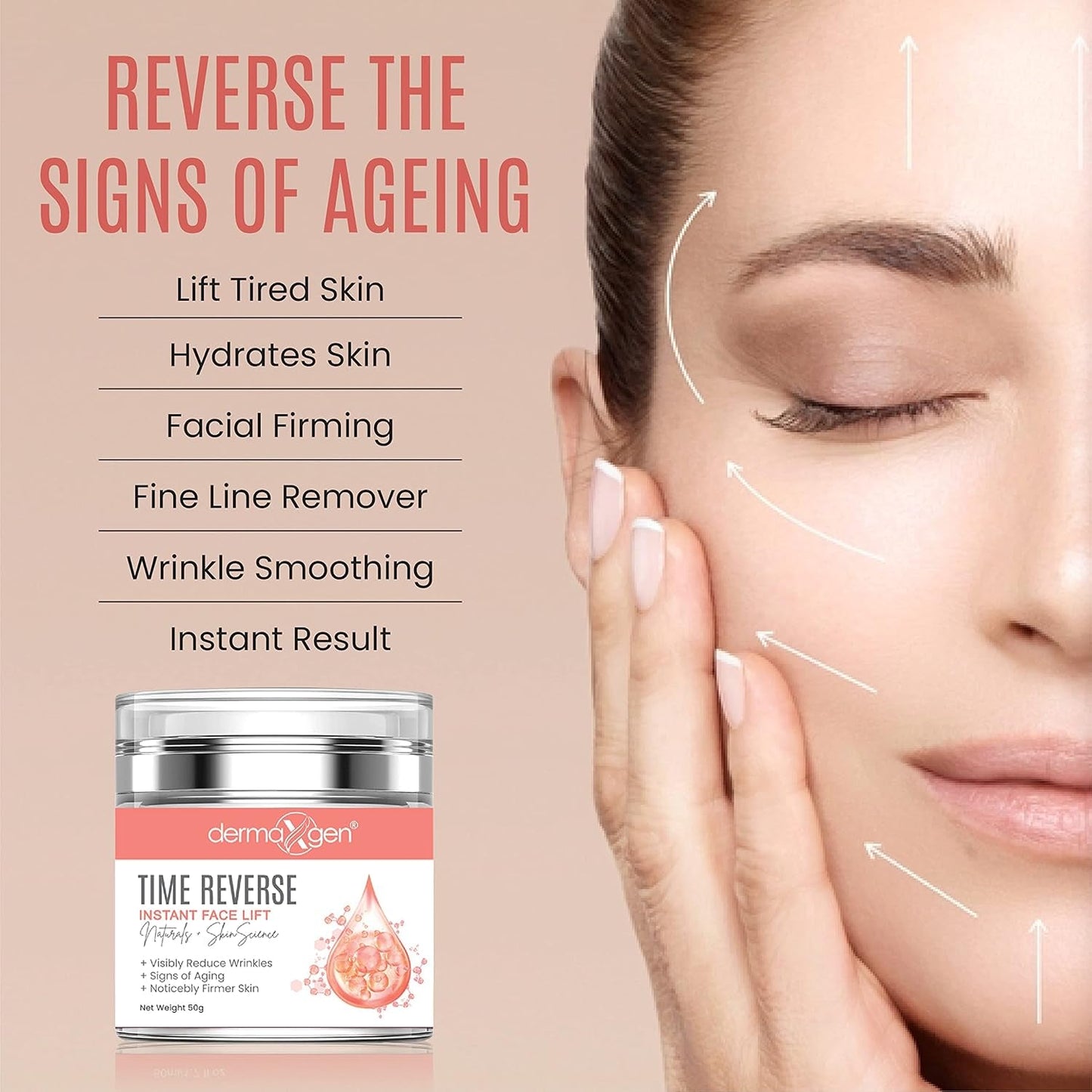Fast Anti Aging Face Cream - Instant Wrinkle Lift Moisturizer