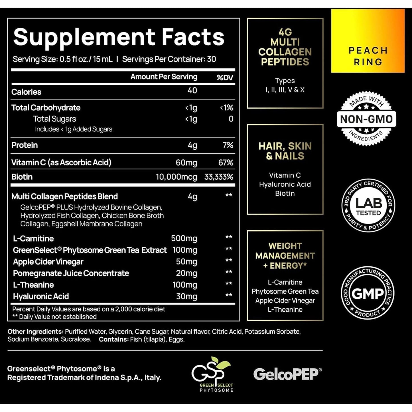 Natural Collagen Booster - 450ml Liquid Supplement