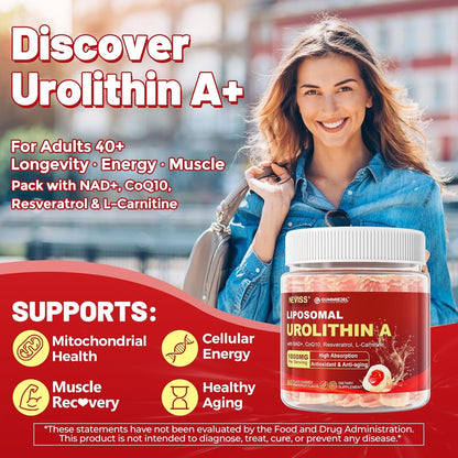 Anti Aging Urolithin A Gummies for Vitality Boost