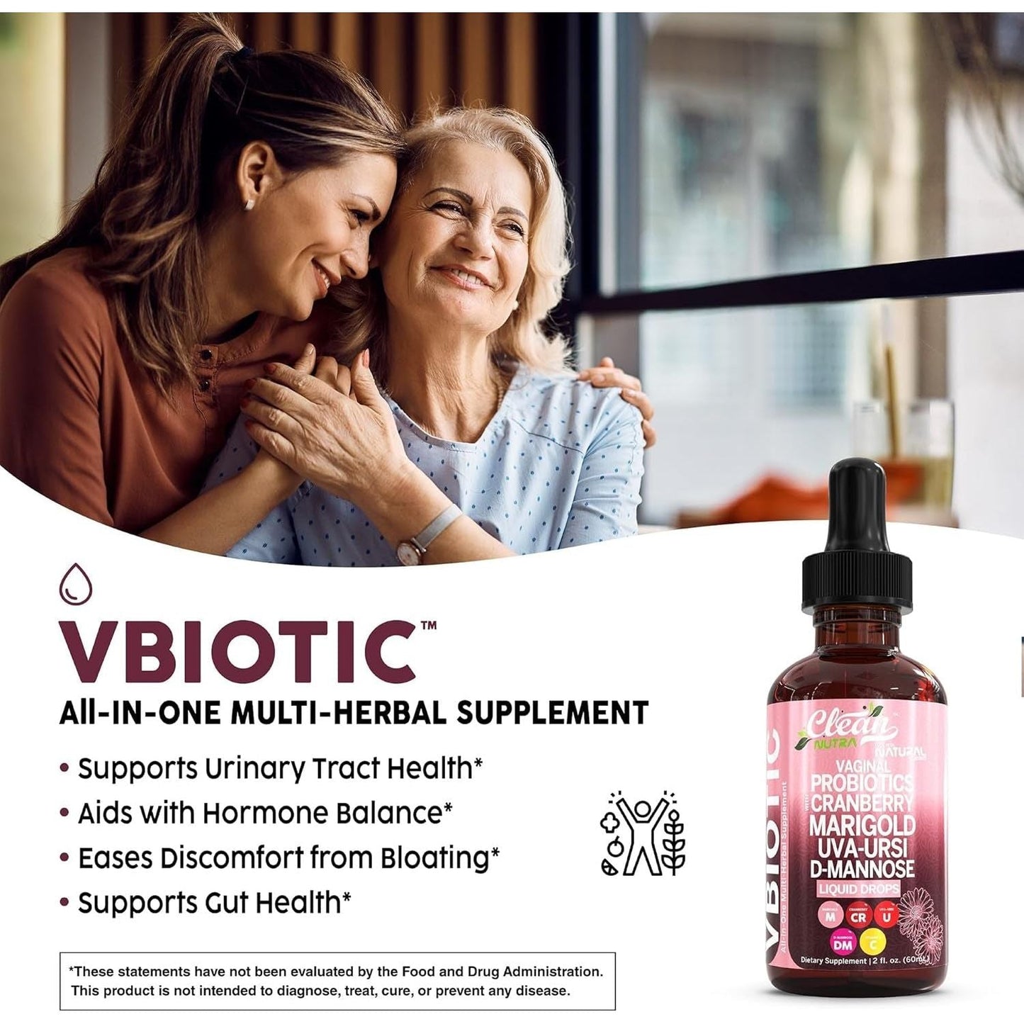 Natural Vaginal Health Probiotic Supplement Drops
