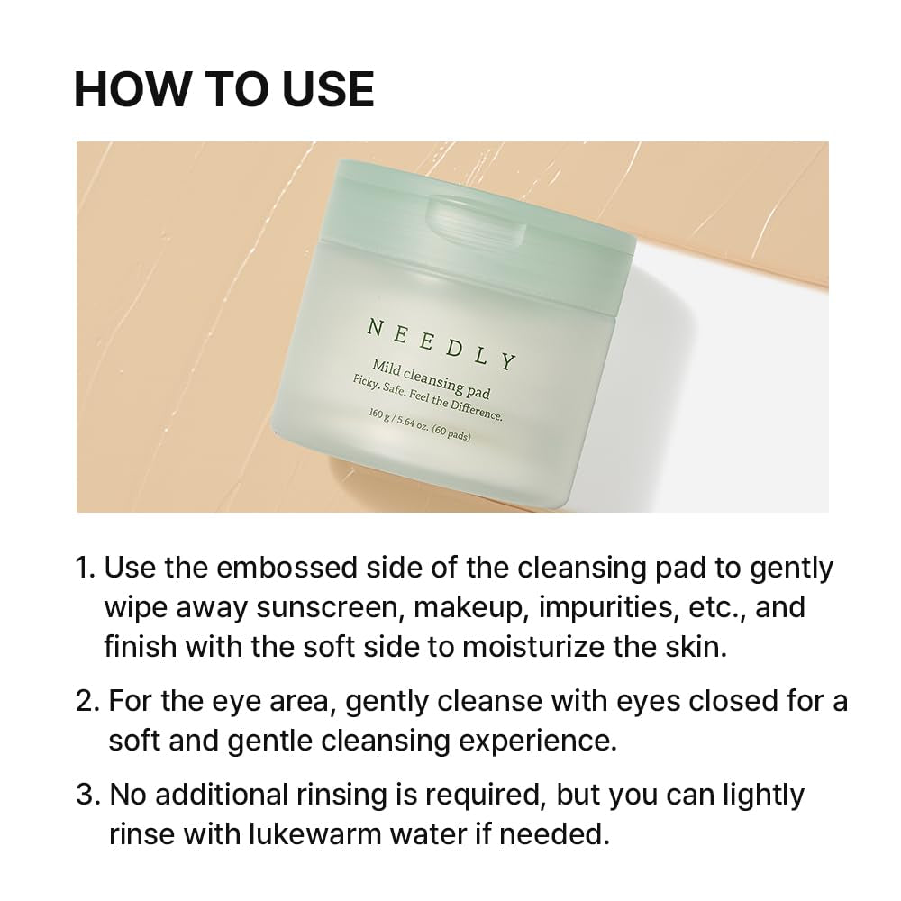 Soft Gentle Makeup Remover Pads for Sensitive Skin