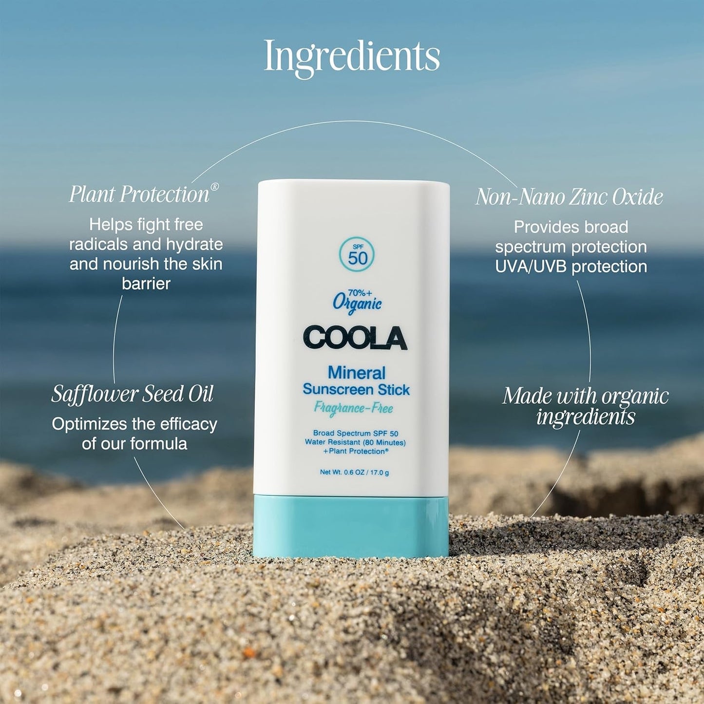 Gentle Mineral Sunscreen Stick SPF 50 for Sensitive Skin