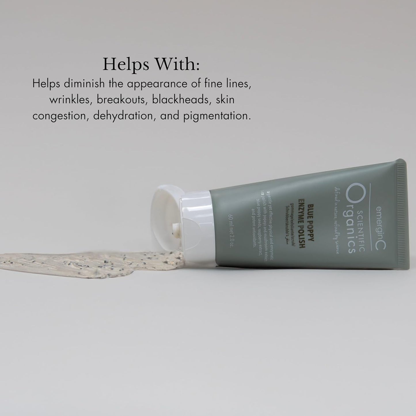 Natural Blue Poppy Face Exfoliator & Brightening Scrub