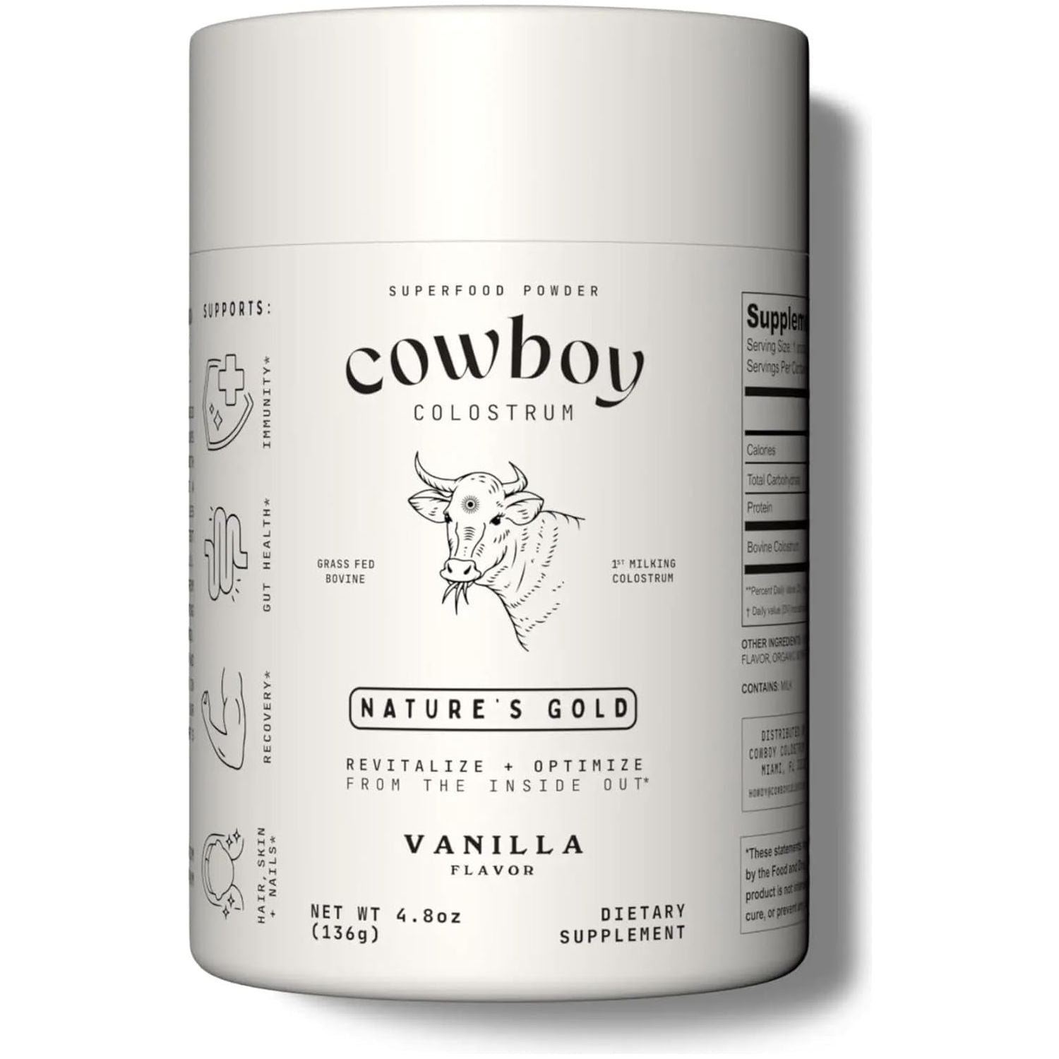 Premium Vanilla Colostrum Powder Supplement - Mycosmeticslondon